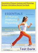 Essentials of Human Anatomy and Physiology &NewLine;Revised 11th Edition Marieb Test Bank &NewLine;