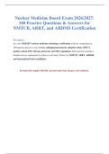 Nuclear Medicine Board Exam 2026&sol;2027&NewLine;&NewLine;