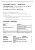 Samenvatting Sociologie HBO WO UITGEBREID 2026 &plus; 25 Oefenvragen - Durkheim Marx Weber Bourdieu Goffman Foucault Stratificatie Cultuur Hofstede Globalisering 35&plus; Pagina's