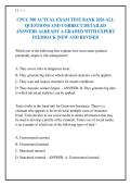 CPCU 500 ACTUAL EXAM TEST BANK 2026 ALL&NewLine;QUESTIONS AND CORRECT DETAILED&NewLine;ANSWERS ALREADY A GRADED WITH EXPERT&NewLine;FEEDBACK &vert;NEW AND REVISED