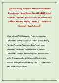 COH100 Cohesity Protection Associate - DataProtect &NewLine;Exam Dumps &vert;&vert; Most Recent Exam 2026&sol;2027 Actual &NewLine;Complete Real Exam Questions And Correct Answers &NewLine;&lpar;Verified Answers&rpar; Already Graded A&plus; &vert; Guaranteed &NewLine;Success&excl;&excl; &vert; Just Released&excl;&excl; 