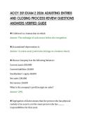 ACCY 201 EXAM 1 2026 DEBITS AND CREDITS&NewLine;REVIEW QUESTIONS ANSWERS VERIFIED&NewLine;GUIDE&NewLine;