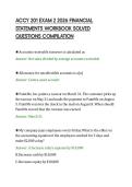 ACCY 201 EXAM 1 2026 FINANCIAL&NewLine;STATEMENTS WORKBOOK SOLVED&NewLine;QUESTIONS COMPILATION