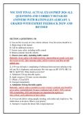 NSC EMT FINAL ACTUAL EXAM PREP 2026 ALL&NewLine;QUESTIONS AND CORRECT DETAILED&NewLine;ANSWERS WITH RATIONALES ALREADY A&NewLine;GRADED WITH EXPERT FEEDBACK &vert;NEW AND&NewLine;REVISED&NewLine;