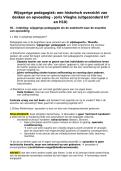 Wijsgerige Pedagogiek - Vlieghe &lpar;Inleiding in de Filosofie &lpar;PABA040&rpar;&rpar;