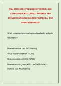 WGU D320 EXAM &lpar;JYO2&rpar; 2026&sol;2027 VERSION&colon; 200&plus; &NewLine;EXAM QUESTIONS&comma; CORRECT ANSWERS&comma; AND &NewLine;DETAILED RATIONALES ALREADY GRADED A&plus; FOR &NewLine;GUARANTEED PASS&excl;&excl; 