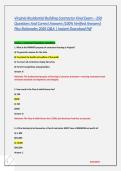 Virginia Residential Building Contractor Final Exam &ndash; 250 Questions And Correct Answers &lpar;100&percnt; Verified Answers&rpar; Plus Rationales 2026 Q&A &vert; Instant Download Pdf