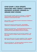 CPXP EXAM 1 2026 UPDATE QUESTINS AND CORRECT VERIFIED ANSWERS ALREADY GRADED A&plus; &lpar;BRAND NEW VISION&rpar;