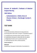 Medical Surgical Nursing Test Bank &vert; Brunner & Suddarth 16th Edition &vert; 1500 Practice Questions for NCLEX Exam Prep