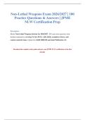 NLW Exam 2026&sol;2027&colon; 100 Questions & Answers&NewLine;&NewLine;