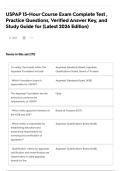 USPAP 15-Hour Course Exam Complete Test &comma; Practice Questions&comma; Verified Answer Key&comma; and Study Guide for &lpar;Latest 2026 Edition&rpar;