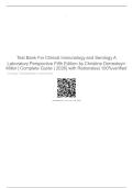 Test&period;Bank&period;For&period;Clinical&period;Immunology&period;and&period;Serology&period;A &NewLine;Laboratory&period;Perspective&period;Fifth&period;Edition&period;by&period;Christine&period;Dorresteyn&period;&NewLine;Miller&period;&vert;&period;Complete&period;Guide&period;&vert;&period;2026&vert;&period;with&period;Rationales&vert;&period;100&percnt;verified
