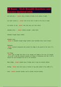 PE Exam - Civil&colon; Breadth Questions and Answers Updated 2026
