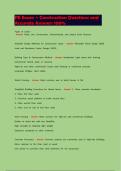PE Exam &ndash; Construction Questions and Accurate Answers 100&percnt;