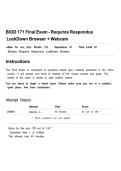 BIOD 171 Essential Microbiology &ndash; Complete Cumulative Final Exam Test Bank