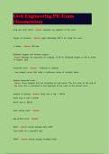 Civil Engineering PE Exam &lpar;Geometrics&rpar;