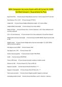 NIFA Computer Accuracy Exam with all Correct & 100&percnt; Verified Answers &vert;Guaranteed to Pass