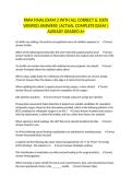 RNFA FINAL EXAM 2 WITH ALL CORRECT & 100&percnt; VERIFIED ANSWERS &vert;ACTUAL COMPLETE EXAM &vert;ALREADY GRADED A&plus;