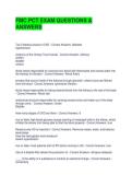 FMC PCT EXAM QUESTIONS & ANSWERS