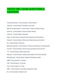 WATER FMC EXAM QUESTIONS & ANSWERS