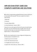 ANP-650 EXAM STUDY GUIDE 2026&NewLine;COMPLETE QUESTIONS AND SOLUTIONS&NewLine;
