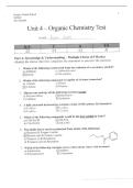 SCH4U UNIT 4 TEST &vert; QUESTIONS AND ANSWERS &vert; 2026 UPDATE &vert; 100&percnt; CORRECT - OVS&period;