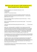 RNFA Exam with all Correct & 100&percnt; Verified Answers &vert;Actual Complete Exam &vert;Already Graded A&plus;