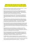 RNFA Study Guide with all Correct & 100&percnt; Verified Answers &vert;Actual Complete Exam &vert;Already Graded A&plus;