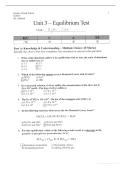 SCH4U UNIT 3 TEST &vert; QUESTIONS AND ANSWERS &vert; 2026 UPDATE &vert; 100&percnt; CORRECT - OVS&period;
