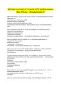 ARE Final Exam with all Correct & 100&percnt; Verified Answers &vert;Latest Version &vert;Already Graded A&plus;