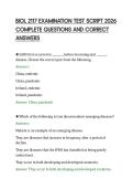 BIOL 2117 EXAMINATION TEST SCRIPT 2026&NewLine;COMPLETE QUESTIONS AND CORRECT&NewLine;ANSWERS&NewLine;