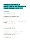 BORDER PATROL CANDIDATE&NewLine;EVALUATION EXAM PRACTICE SOLUTION&NewLine;GRADED ACCURATE RESULTS STUDY&NewLine;