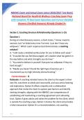 NBHWC Exam and Actual Exam Latest 2026&sol;2027 Test Bank&vert; National Board for Health & Wellness Coaching Exam 