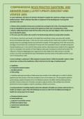  COMPREHENSIVE NCLEX PRACTICE QUESTIONS  AND &NewLine;ANSWERS EXAM 1 LATEST UPDATE 2026&sol;2027 AND &NewLine;VERIFIED 100&percnt; 