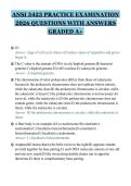 ANSI 3423 PRACTICE EXAMINATION&NewLine;2026 QUESTIONS WITH ANSWERS&NewLine;GRADED A&plus;&NewLine;