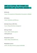 ANSI 3423 ACTUAL TEST PAPER 2026&NewLine;QUESTIONS AND SOLUTIONS GRADED A&plus;