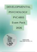 PYC4805 Exam Notes 2026 