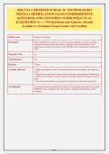 2026 CST Certification Exam &vert; NBSTSA Practice Test &vert; 370 Questions & Rationales &vert; 2 Versions &vert; Already Graded A&plus;