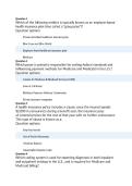 HIMA 240&vert; Quiz 1 Questions and answers &vert; Updated RATED A&plus; &vert; NEW EDITION&vert; American Military University
