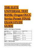 The S-Tier Oregon OLCC Service Permit Study Guide & Elite Test Bank &lpar;2026&sol;2027&rpar; &vert; 100&percnt; Pass Rate Material