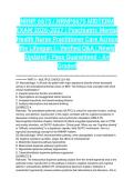 NRNP 6675 &sol; NRNP6675 MIDTERM EXAM 2026-2027 &vert; Psychiatric Mental Health Nurse Practitioner Care Across the Lifespan I &vert; Verified Q&A &vert; Newly Updated &vert; Pass Guaranteed - A&plus; Graded
