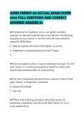 AORN PERIOP 101 ACTUAL EXAM PAPER&NewLine;2026 FULL QUESTIONS AND CORRECT&NewLine;ANSWERS GRADED A&plus;
