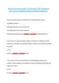 Relias Learning Nursing Test Newest 2026 Questions &NewLine;and Correct Detailed Answers Already Graded A&plus; 