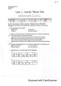 SCH4U UNIT 1 TEST &colon; ATOMIC THEORY &vert; 2026 UPDATE &vert; QUESTIONS AND ANSWERS &vert; 100&percnt; CORRECT - OVS&period;