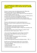 ATI COMPREHENSIVE PREDICTOR 231 QUESTIONS AND &NewLine;VERIFIED ANSWERS LATEST UPDATE 2026-2027 ASSURED &NewLine;PASS&excl;&excl;&excl;&excl;&excl;&excl;&excl;&excl;&excl;&excl;&excl;&excl;&excl;