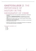 SAMENVATTING GASTCOLLEGE 2 &vert; Criminaliteit en straf in historisch perspectief &vert; Criminologie - UGent &vert; JAAR 1 - SEM 2