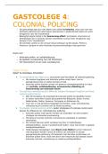 SAMENVATTING GASTCOLLEGE 4 &vert; Criminaliteit en straf in historisch perspectief &vert; Criminologie - UGent &vert; JAAR 1 - SEM 2