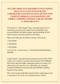 WGU D557 OBJECTIVE ASSESSMENT FINAL NEWEST &NewLine;2026 ACTUAL EXAM TEST BANK&vert; D557 &NewLine;CORPORATION TAXATION OA FINAL REVIEW WITH &NewLine;COMPLETE 300 REAL EXAM QUESTIONS AND &NewLine;CORRECT VERIFIED ANSWERS&sol; ALREADY GRADED &NewLine;A&plus; &lpar;MOST RECENT&excl;&excl;&rpar; 