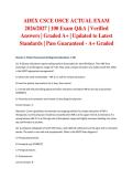 ADEX CSCE OSCE ACTUAL EXAM 2026&sol;2027 &vert; 100 Exam Q&A &vert; Verified Answers &vert; Graded A&plus; &vert; Updated to Latest Standards &vert; Pass Guaranteed - A&plus; Graded&NewLine;&NewLine;