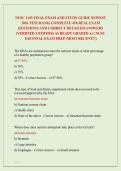 NUSC 1165 FINAL EXAM AND STUDY GUIDE NEWEST &NewLine;2026 TEST BANK&vert; COMPLETE 450 REAL EXAM &NewLine;QUESTIONS AND CORRECT DETAILED ANSWERS &NewLine;&lpar;VERIFIED ANSWERS&rpar; ALREADY GRADED A&plus;&vert; NUSC &NewLine;1165 FINAL EXAM PREP &lpar;MOST RECENT&excl;&excl;&rpar; 
